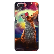 Чехлы с картинкой Лисички для Oppo R11s (VPrint) (Лисица в космосе)