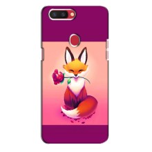 Чехлы с картинкой Лисички для Oppo R11s (VPrint) (Лисичка с розочкой)