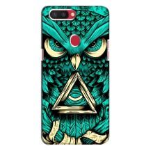 Чохли з принтом СОВИ для Oppo R11s – Зелена сова