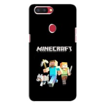 Чехол Майнкрафт на Oppo R11s (AlphaPrint) Minecraft (герои Minecraft)