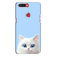 Чехол на тематику: Коты для Oppo R11s – Белый кот