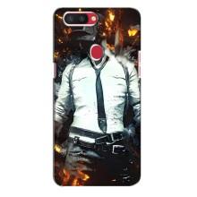 Силиконовый чехол с картинкой "Герой Pubg" на Oppo R11s – Man Пубг