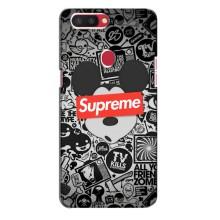 Чехол с Брендами одежды на Оппо Р11с – Supreme Маус