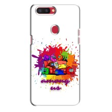 Чехол Амонг Ас для Oppo R11s (AlphaPrint) (Яркий АмонгАс)