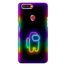 Чехол Амонг Ас для Oppo R11s (AlphaPrint) (Яркий скин)