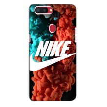 Чехол для Oppo R11s - с принтом Найк (AlphaPrint) (Дымчатый найк)