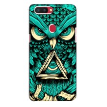 Чехол с птицами на Oppo R11s (VPrint) (Сова с глазом)