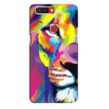 Чехол со Львом для Oppo R11s (VPrint) (Яркий Лев)