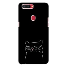 Чехол с рисунком кот на Oppo R11s (Равнодушный кот)