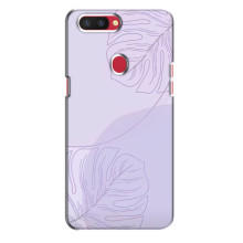 Чохол квітковий дизайн для Oppo R11s – Монстера фіолетова