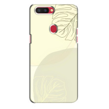 Чохол квітковий дизайн для Oppo R11s – Зелений фон