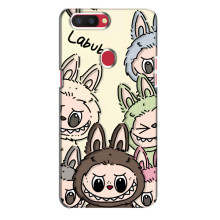 Чехол с Лабубу на Oppo R11s – Коллаж Лабубу