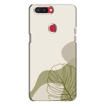 Силиконовый чехол с принтом в цветах на Oppo R11s – Монстера зелёная