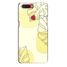 Силиконовый чехол с принтом в цветах на Oppo R11s