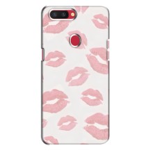 Чехол с розовым рисунком для Oppo R11s (Розовые губы)