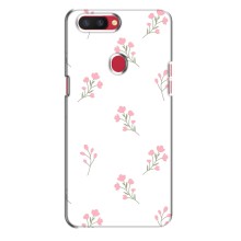 Чехол с розовым рисунком для Oppo R11s (Розовые цветы)