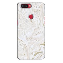 Мраморный чехол на Oppo R11s (VPrint) (Белый мрамор)