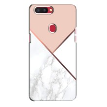 Мраморный чехол на Oppo R11s (VPrint) (Тройной мрамор)