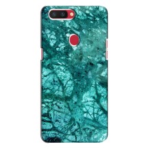 Мраморный чехол на Oppo R11s (VPrint) (Зеленый мрамор)