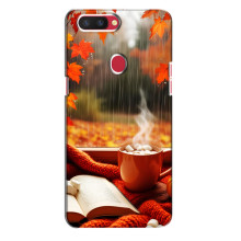 Чехол с уникальным дизайном «Осень с кофе» для Oppo R11s – Кофе и дождь