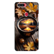 Чехол с уникальным дизайном «Осень с кофе» для Oppo R11s – Тёмный кофе
