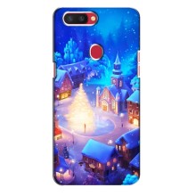 Рождественские Чехлы для Oppo R11s (VPrint) (Рождественский город)