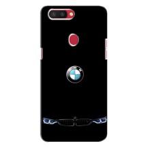 Силиконовый бампер с картинкой машины на Oppo R11s (Черный BMW)
