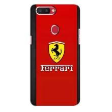 Силиконовый бампер с картинкой машины на Oppo R11s (Ferrari Logo)