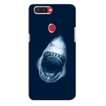 Силиконовый бампер с картинкой животных для Oppo R11s (Пасть Акулы)