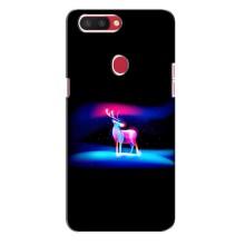 Силиконовый бампер с картинкой животных для Oppo R11s (Яркий олень)
