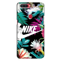 Силиконовый Чехол на Oppo R11s с картинкой Nike – Цветочный Nike