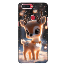 Яркий чехол для Oppo R11s с Зимними Оленятами – Оленёнок