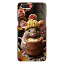 Печатный чехол «Зверята с кофе» для Oppo R11s – Медведь с кофе