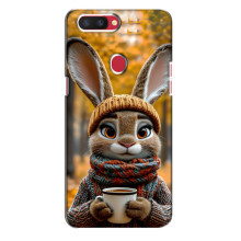 Печатный чехол «Зверята с кофе» для Oppo R11s – Зайчик с кофе