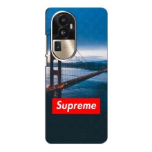 Чеохол для Oppo Reno 10 (CHINA) з картинкою Supreme (AlphaPrint) – Стиль Supreme