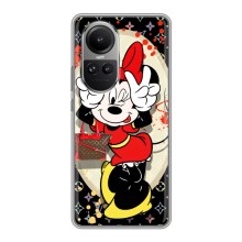 Чехол Disney Mouse Oppo Reno 10 Pro (CHINA) (PREMIUMPrint) (Минни peace)