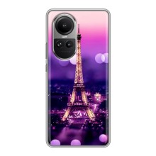 Чехол Эйфелева Башня для Oppo Reno 10 Pro (CHINA) - (AlphaPrint) (Париж Башня)