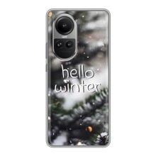 Новорічні, Святкові Чохли для Oppo Reno 10 Pro (CHINA) - 2024 год (Hello winter)