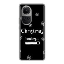 Різдвяні, Святкові Чохли для OPPO Reno 10 Pro (КИТАЙ) (Christmas loading)