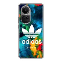 Чехлы Адидас для Oppo Reno 10 Pro (AlphaPrint) (Яркий Адидас)