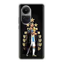 Чехлы для Oppo Reno 10 Pro (Leo чемпион) (AlphaPrint) (Месси Король)