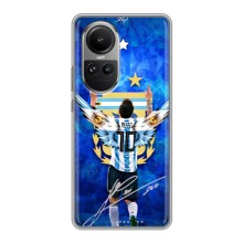 Чехлы для Oppo Reno 10 Pro (Leo чемпион) (AlphaPrint) (Месси сборная)