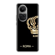 Чехлы для Oppo Reno 10 Pro (VPrint) - Футбольные клубы (Roma)