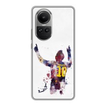 Чехлы Месси для Oppo Reno 10 Pro (AlphaPrint) (Messi Barca)