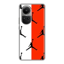 Чохли для Oppo Reno 10 Pro - з картинкою JORDAN (AlphaPrint) (Лого Джордан)
