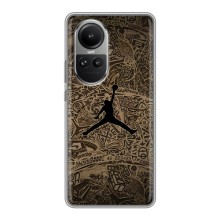 Чохли для Oppo Reno 10 Pro - з картинкою JORDAN (AlphaPrint) (Logo Jordan)