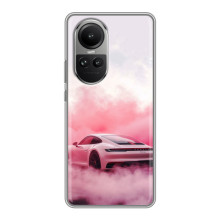 Чохол з авто Порше для Oppo Reno 10 Pro – Рожевий Порше