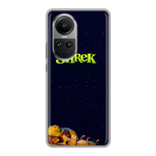 Чехол с мультфильмом Шрек на Oppo Reno 10 Pro – Шрек лого