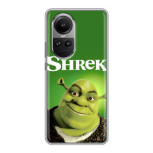 Чехол с мультфильмом Шрек на Oppo Reno 10 Pro – Шрек
