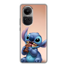 Чохол з малюнком Стіч для Oppo Reno 10 Pro – Стіч з шоколадом